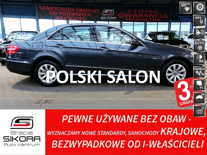 Mercedes E 350 3,0 V6 CDi Kupiony w POLSKIM Salonie! AVANTGARDE Skóra+WEBASTO+El.Dach W212 (2009-)