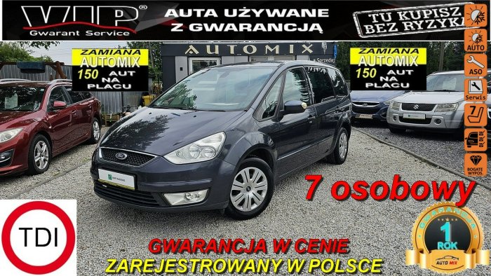 Ford Galaxy 2,0TDCI 140KM! 7OS ,GWARANCJA *Nowy Rozrząd * Nowy Dwumas ,Zamiana Mk3 (2006-2015)