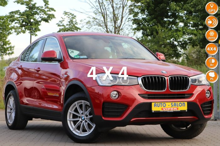 BMW X4 zarejestrowany, 4x4, navi, parktronic I [F26] (2014-)