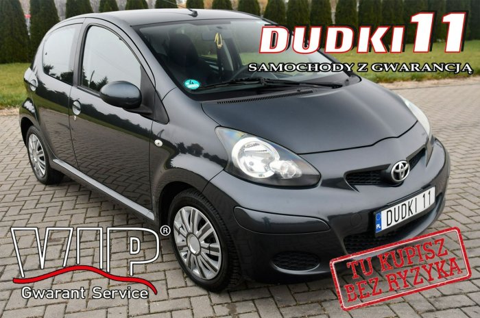 Toyota Aygo 1.0benz DUDKI11 Klimatyzacja,Parktronic,Serwis,EL.szyby>Centralka.kred I (2005-2014)