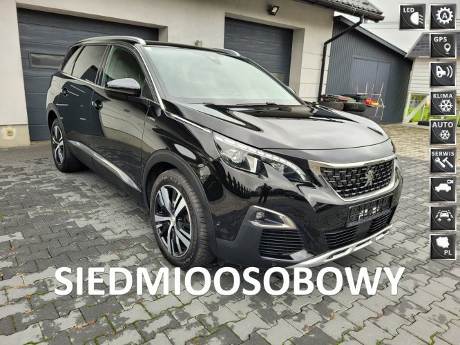 Peugeot 5008 1.6 automat*GT-line*kamery 360*nawigacja*czarny sufit*7 osobowy II (2017-)