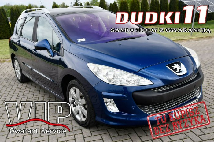 Peugeot 308 SW 1,6hdi DUDKI11 Panorama Dach,Klimatr 2 str.Hak.Parktr.OKAZJA I (2007-2011)