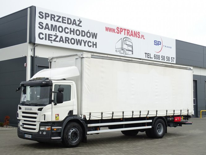 Scania P 270 Firanka Z Zsuwanym Dachem Sprowadzony Euro 4 Książka Serwisowa , Klimatyzacja ,Poduszki , Winda o udżwigu 2000KG