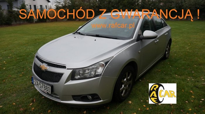 Chevrolet Cruze samochód z mocnym silnikiem. Gwarancja