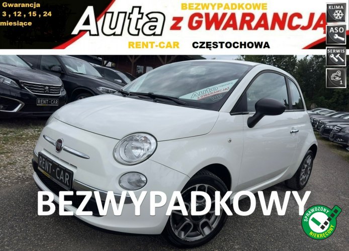 Fiat 500 1.3Mjet*95PS*OPŁACONY Bezwypadkowy Klima Serwis GWARANCJA24M I (2007-)