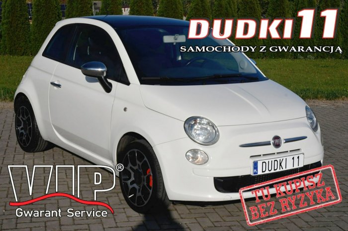 Fiat 500 1.4Benz. DUDKI11 Serwis.Klimatyzacja.El.szyby.Centralka.Pół-Skóry.OKAZ I (2007-)