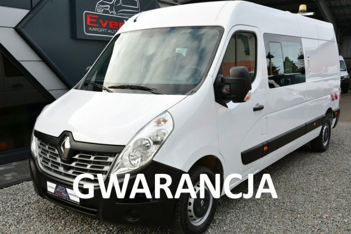 Renault Master max master L3H2 7 osobowy brygadowka doka hak 3500kg