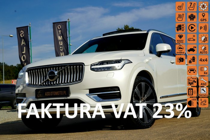 Volvo XC 90 INSCRIPTION panorama FUL LED 7-os SKÓRA nawi kamera 360 pneumatyka MAX II (2014-)