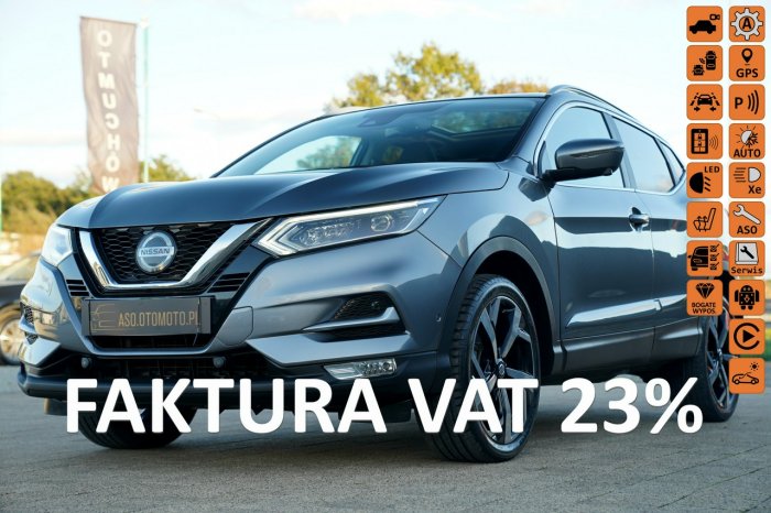 Nissan Qashqai TEKNA SKÓRA nawi 4 KAMERY line asist PANORAMA grzane fotele FUL LED II (2013-2021)