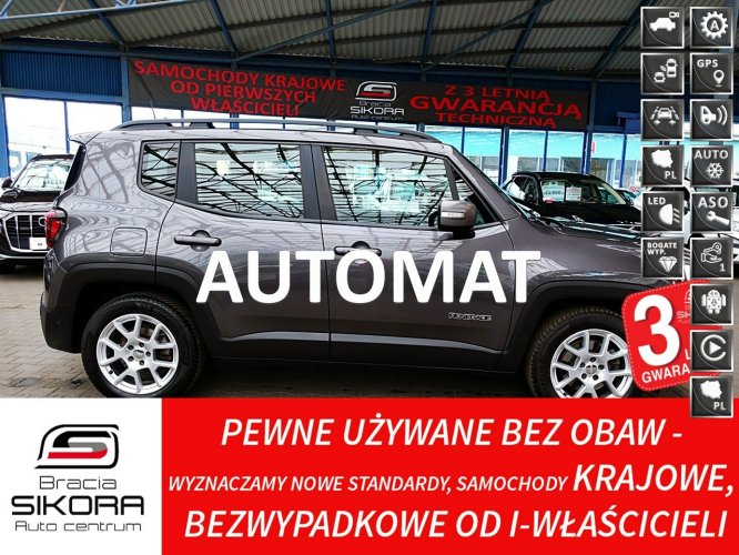 Jeep Renegade AUTOMAT LIMITED ACC+FulLed+Kamera 3Lata GWAR. I-wł Kraj Bezwypad F23% I (2014-)