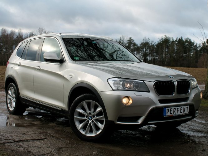 BMW X3 F25 2.0 D 184 KM 4X4 Xenon PANORAMA Dach NAVI Grzane FOTELE Skóra HAK F25 (2010-)