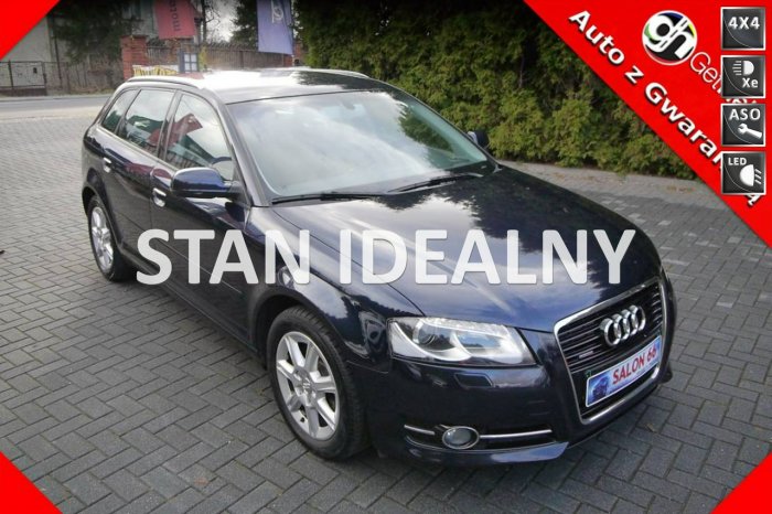 Audi A3 1.8 Qattro km Led Xenon Bezwypadkowy Stan bdb z Niemiec Gwarancja 12mc 8P (2003-2012)