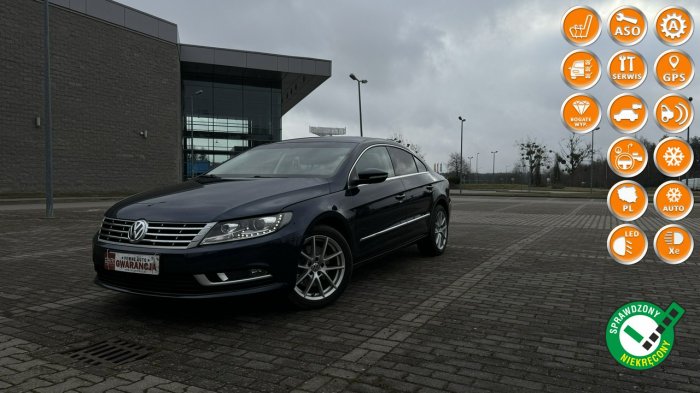 Volkswagen Passat CC 2.0i automat dwukolorowa skóra max wyposażenie bez wkładu rok gwarancj