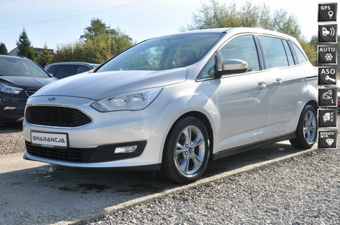 Ford Grand C-MAX nawi*tempomat*bluetooth*gwarancja*jak nowy*zestaw głośnomówiący