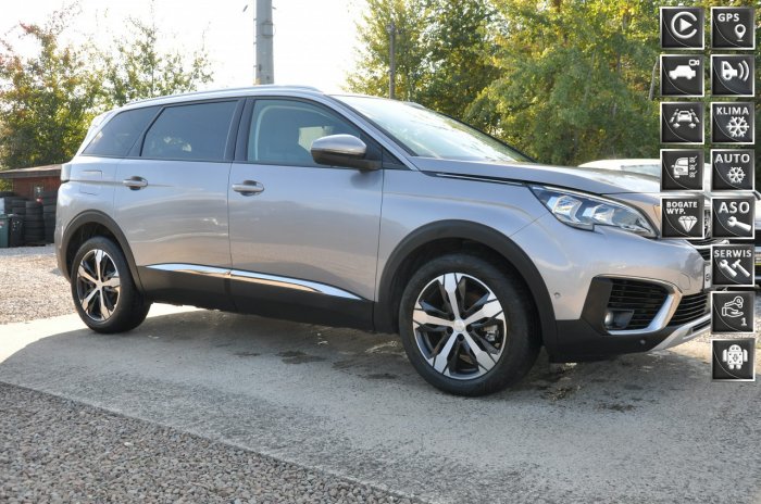 Peugeot 5008 led*asystent parkowania*kamery 360*android auto*gwarancja*7 os II (2017-)