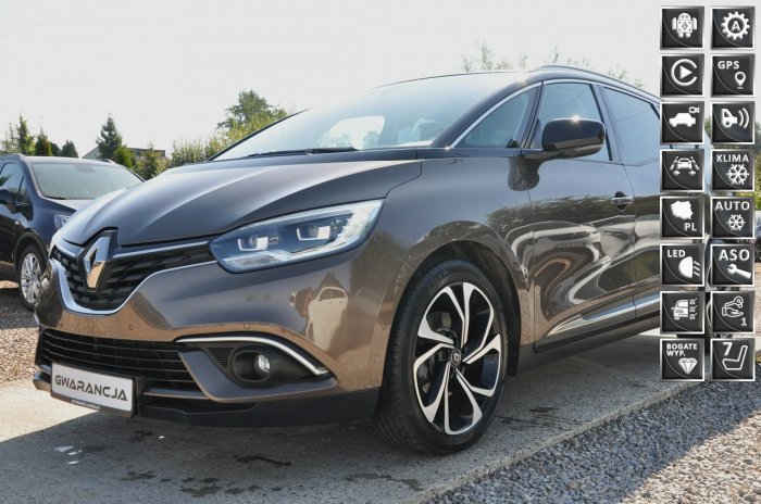 Renault Grand Scenic nawi*multi sense*pół skóra*head-up*full led*bluetooth*park assist III (2016-2021)