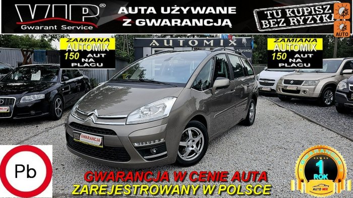 Citroen C4 Grand Picasso 1.6 Benzyna*Śliczny ,Lift,Ledy 7-Os ,Zadbany,GWARANCJA/Możliwa Zamiana I (2006-2013)