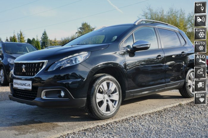 Peugeot 2008 nawi*bluetooth*zestaw głośnomówiący*ledy*nowe opony*100% bezwypadkowy I (2013-2019)