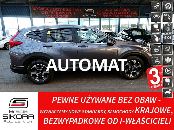 Honda CR-V HYBRID 2,0 184km 3Lata GWARANCJA I-wł Kraj Bezwyp Led ACC Skóra V