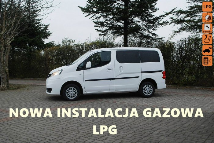 Nissan NV200 Nowa instalacja gazowa LPG. 7 miejsc. Pierwszy właściciel.