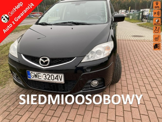 Mazda 5 Benzyna, klimatronik, 7 miejsc, podg. fotele, parktronik, nawigacja I (2005-2010)