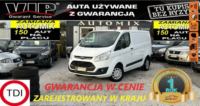 Ford Transit Custom Salon Polska * I Właściciel - Gwarancja w cenie * Udok. Przebieg  *VAT