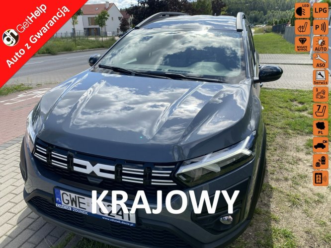 Dacia Jogger LPG, stan fabryczny, salon, 7 m, 1 wł, max wyposażenie Extreme, gwar.