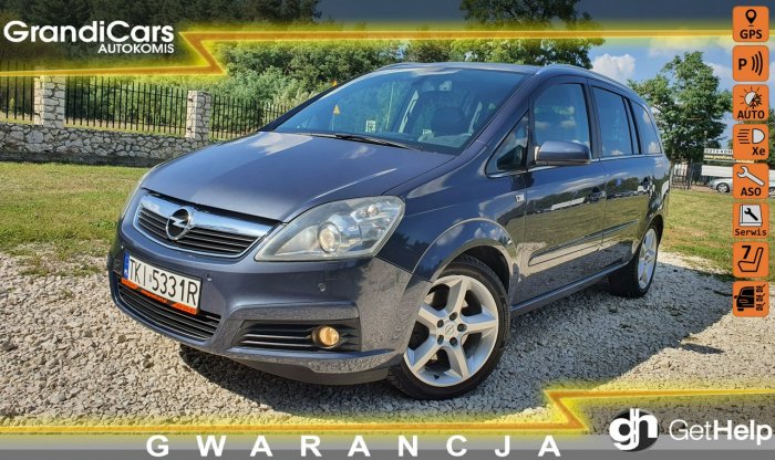 Opel Zafira 2.0 TURBO 200KM # NAVI # Climatronic # Parktronic # Skóra # 7 Osobowa B (2005-2011)