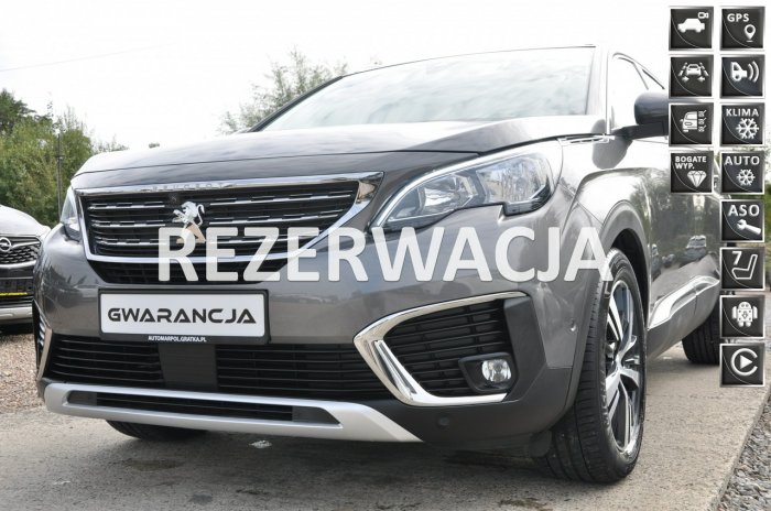 Peugeot 5008 nawi*asystent pasa ruchu*bluetooth*led*gwarancja*pół skóra*android*7os II (2017-)