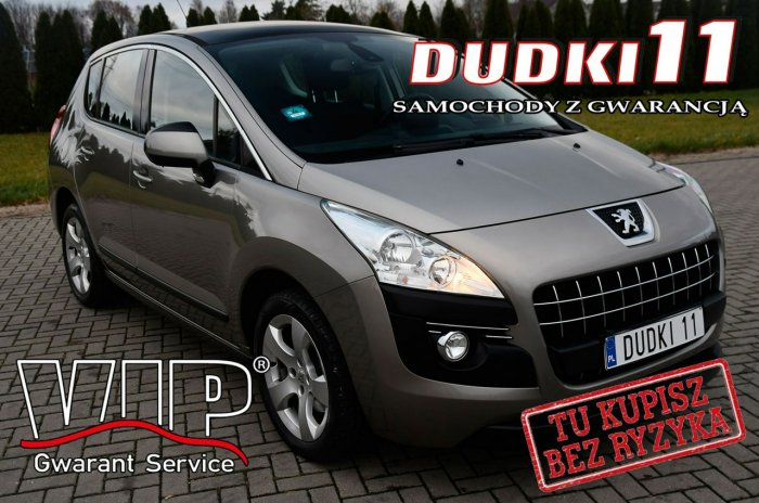 Peugeot 3008 1,6Benz DUDKI11 Head-Up.Navigacja.Tempo,Aktywny.Parktronic.OKAZJA I (2009-2016)