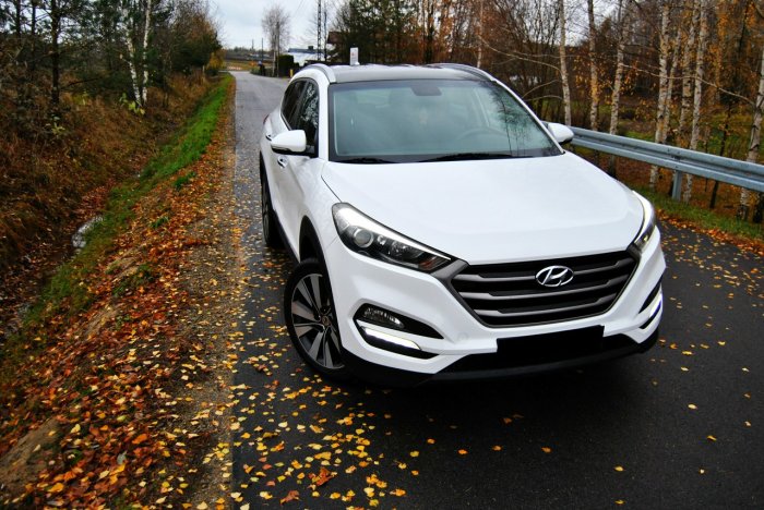 Hyundai Tucson GPS-PL * Kamera cof * OPŁACONY * Alufelgi 19" *Czarny dach * LEDY *ASO III (2015-2020)