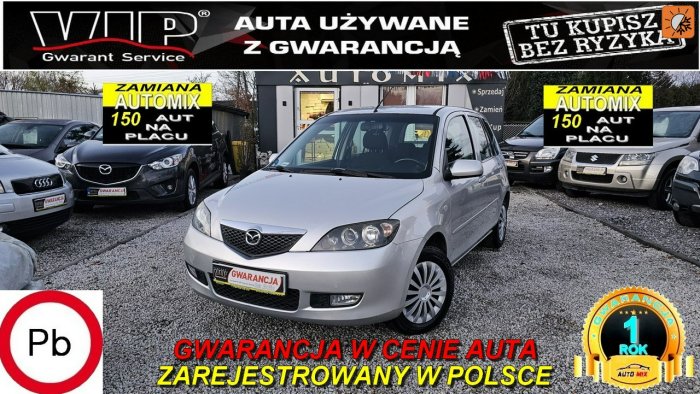 Mazda 2 Mazda w super stanie z nowym rozrządem i dodatkowymi kołami I (2003-2007)