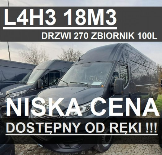 Iveco Daily 35S18 H 18m3 L4H3 Automat 176KM Zbiornik 100l Super Niska Cena 2204 zł