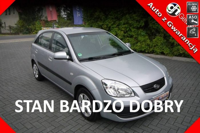 Kia Rio 1.6 klima Stan b.dobry bez rdzy i korozji bezwypadkowy Gwarancja 12mcy II (2005-2011)