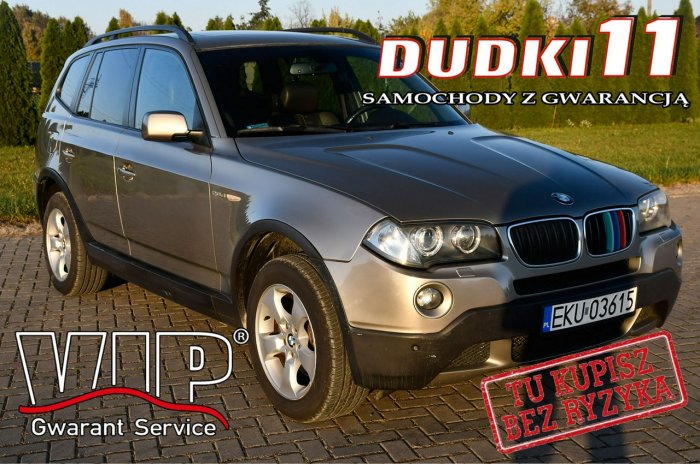 BMW X3 2,0D DUDKI11 4X4,Skóry,Panorama dach, Tempomat,kredyt.okazja E83 (2003-2010)