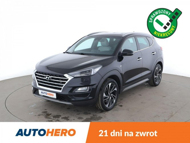 Hyundai Tucson FV23%, jasne skóry, full LED, navi, klima auto, kamera i czujniki park III (2015-2020)