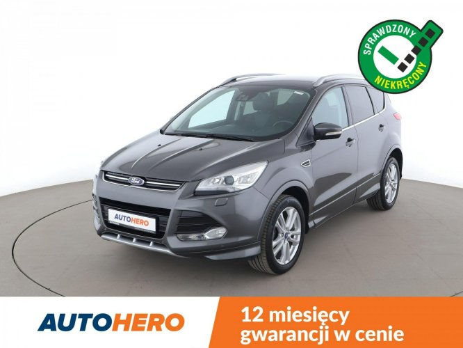 Ford Kuga Individual, bi-xenon, półskóra, navi, klima auto, kamera i czujniki II (2012-)