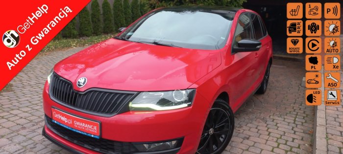 Škoda RAPID Monte Carlo Panoramarach Fotele Kubełkowe Bi-Xenony 1.6 TDI CR 115KM