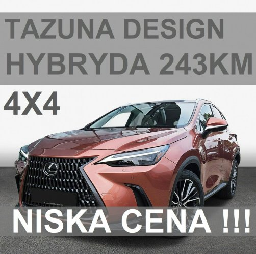 Lexus NX Nowy NX 4x4 Hybryda 350h Prestige Tazuna Design Niska Cena 3104zł II (2021-)