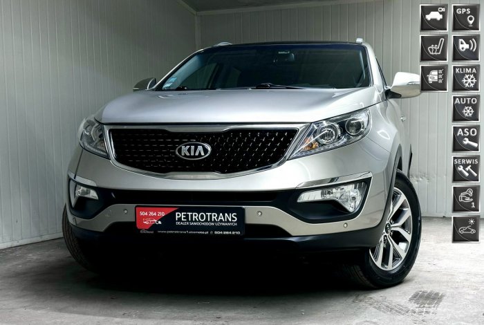 Kia Sportage 1.7 CRDI / 116KM LED Nawigacja Kamera Panorama Skóra 4Grzane Fotele III (2010-2015)