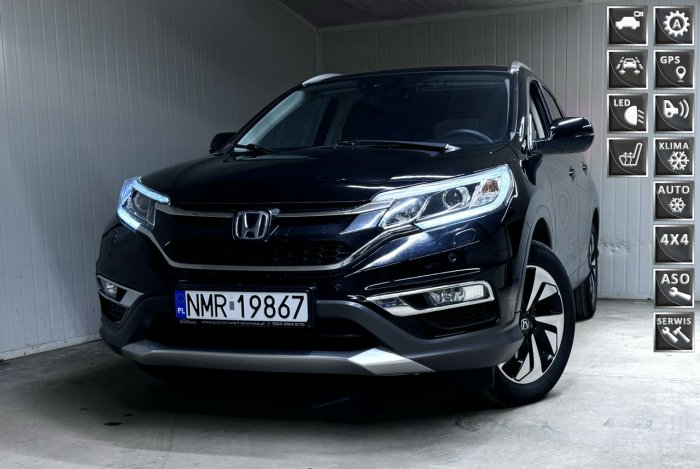 Honda CR-V 1.6 I-DTEC / 160KM LED 4x4 Nawigacja Kamera Asystent Pasa Ruchu Skóra IV (2012-)