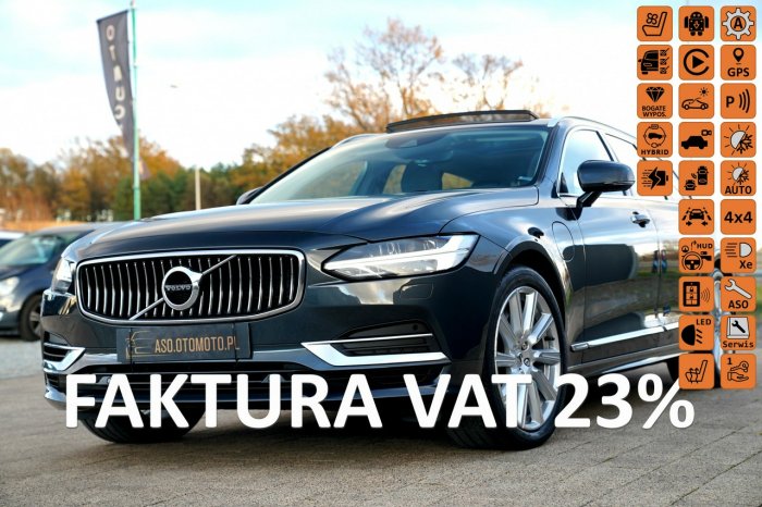 Volvo V90 MASAZE panorama FUL LED kamery HAK.el nawi MASAZE wentylacja HEAD UP