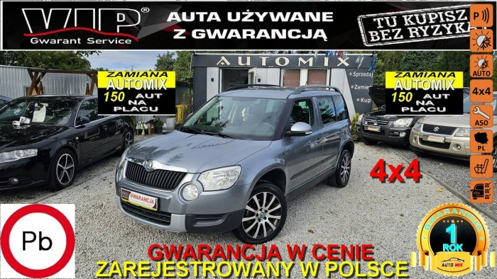 Škoda Yeti Nowy rozrząd ! 4x4 1.8 Benzyna * Super Stan* Gwarancja w cenie ! I (2009-)