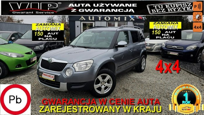 Škoda Yeti Nowy rozrząd*4x4*1.8 Benzyna* HAK*Gwarancja*ZAMIANA I (2009-)