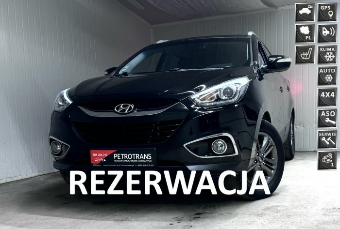 Hyundai ix35 2.0 CRDI / 136KM LED 4x4 ! Nawigacja Kamera Półskóra 4Grzane Fotele